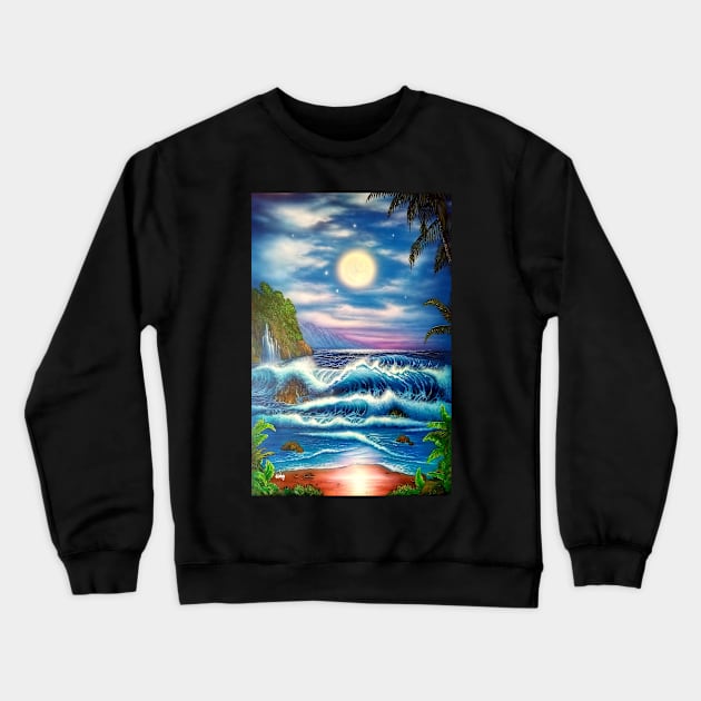 Hawaiian seascape Crewneck Sweatshirt by Coreoceanart